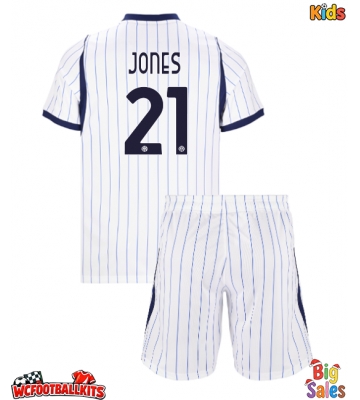Inter Milan Curtis Jones #21 Replica Away Stadium Kit for Kids 2026-27 Short Sleeve (+ pants)